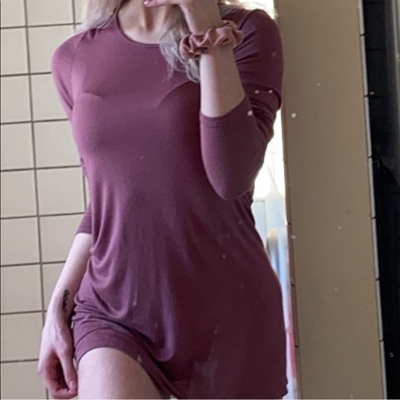 maroon shirt/dress - Picture 3 of 5